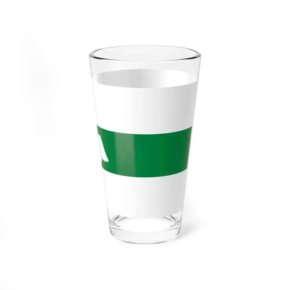 Flag of Kurgan Oblast Russia - Pint Glass 16oz - Go Mug Yourself