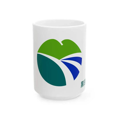 Flag of Kurobe Toyama (Japan) White Coffee Mug 15oz - Go Mug Yourself