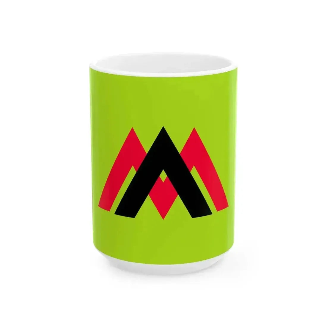 Flag of Kurohone Gunma 1975-2005 (Japan) White Coffee Mug 15oz - Go Mug Yourself