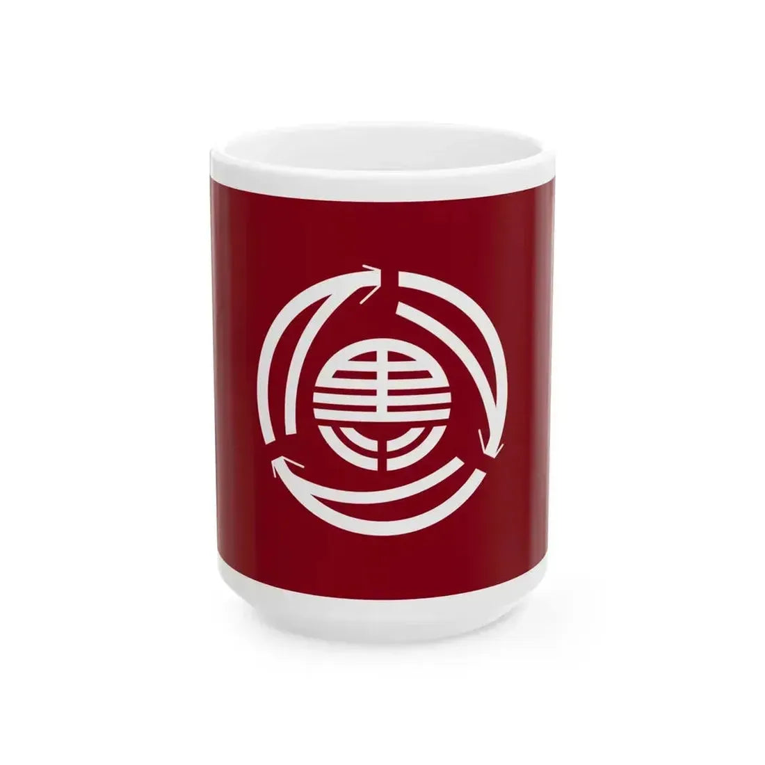 Flag of Kuromatsunai Hokkaido (Japan) White Coffee Mug 15oz - Go Mug Yourself