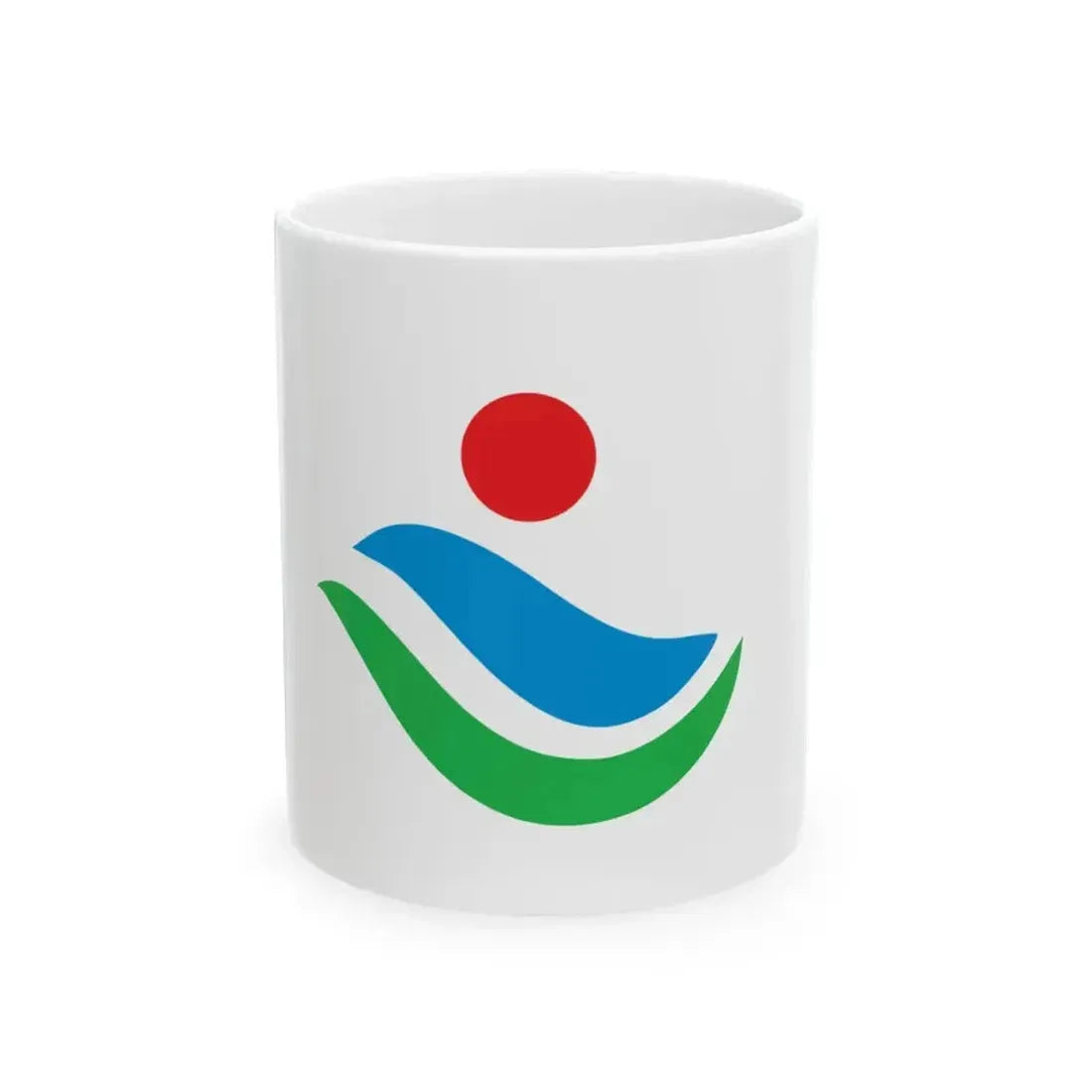 Flag of Kuroshio Kochi (Japan) White Coffee Mug 11oz - Go Mug Yourself