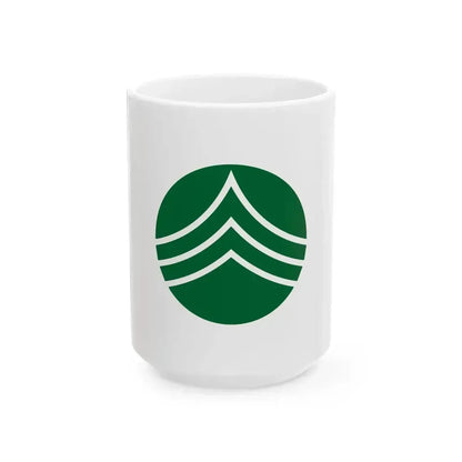 Flag of Kurotaki Nara (Japan) White Coffee Mug 15oz - Go Mug Yourself