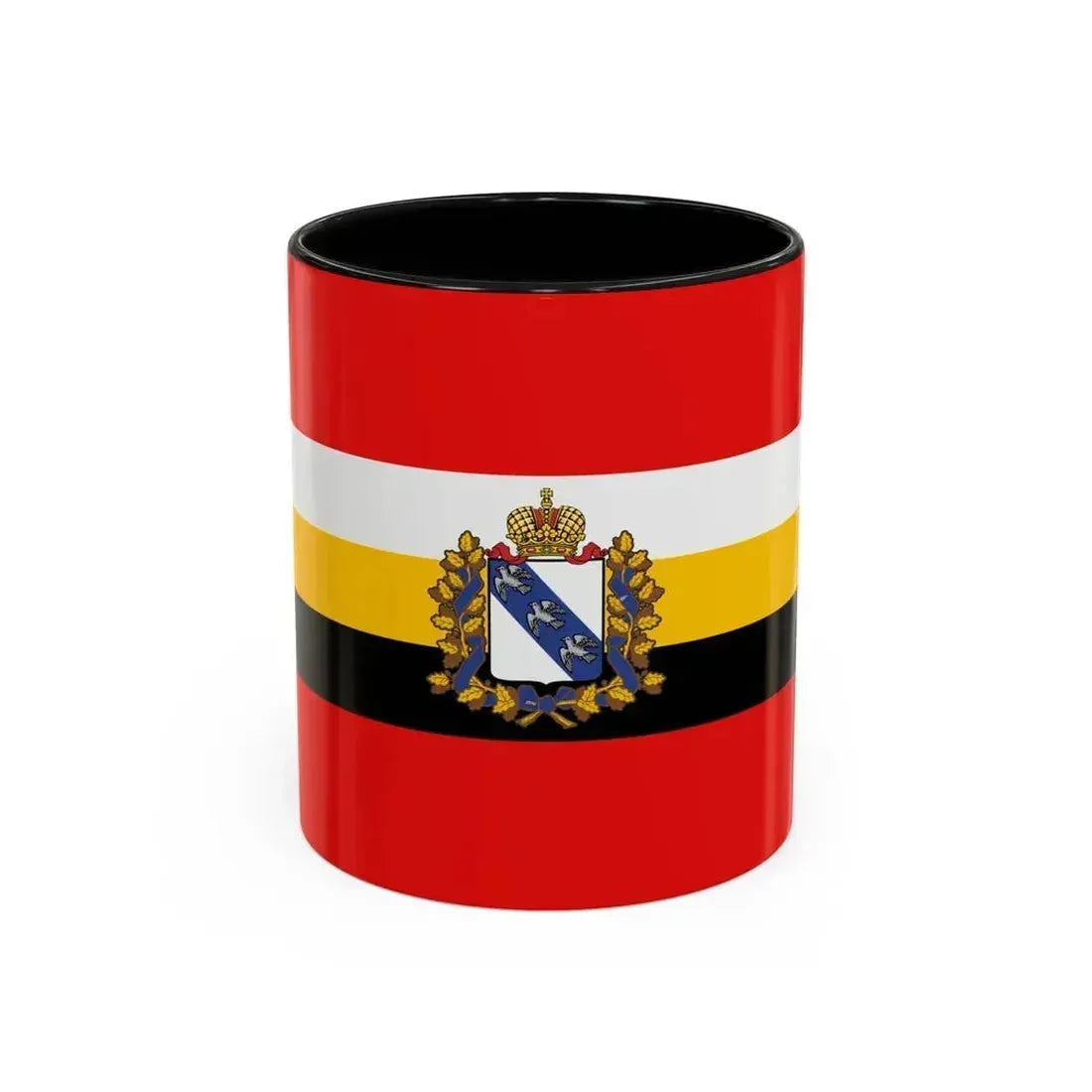 Flag of Kursk Oblast Russia - Accent Coffee Mug 11oz Black - Go Mug Yourself