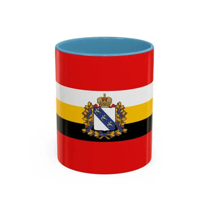 Flag of Kursk Oblast Russia - Accent Coffee Mug 11oz Light Blue - Go Mug Yourself