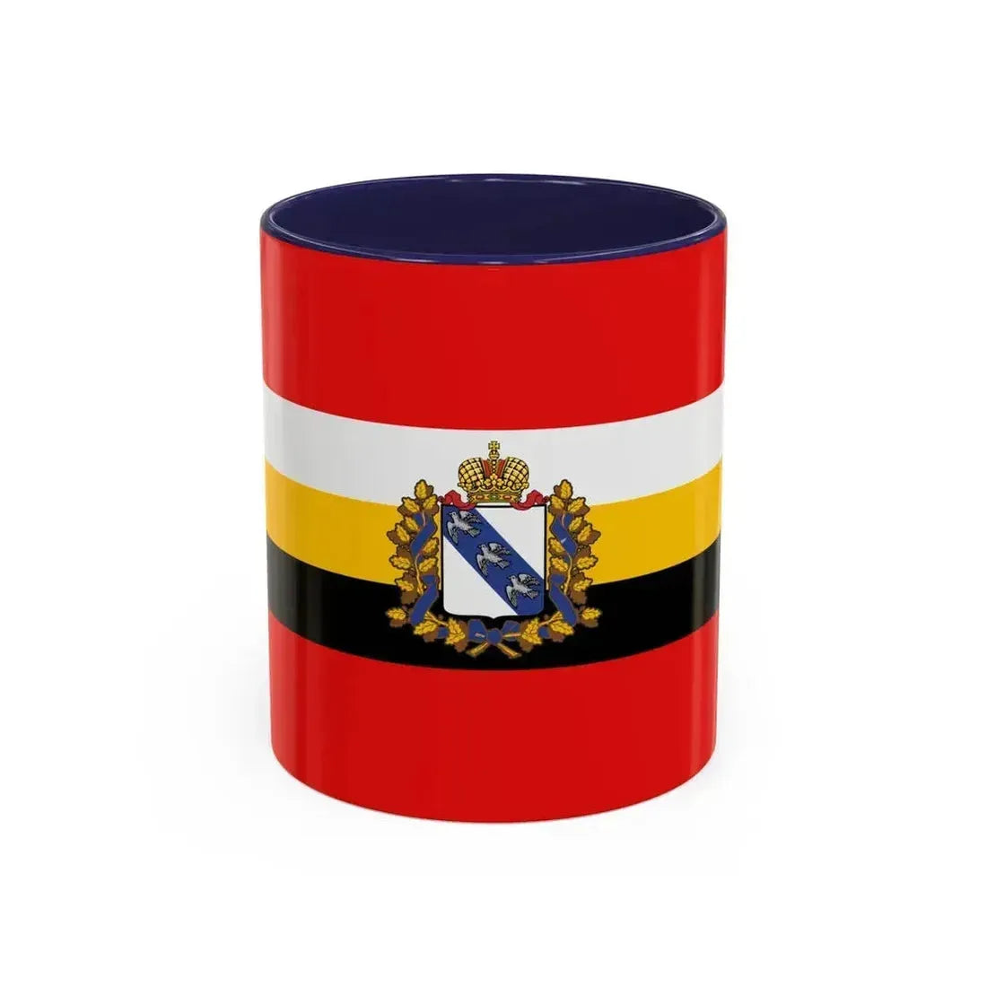 Flag of Kursk Oblast Russia - Accent Coffee Mug 11oz Navy - Go Mug Yourself