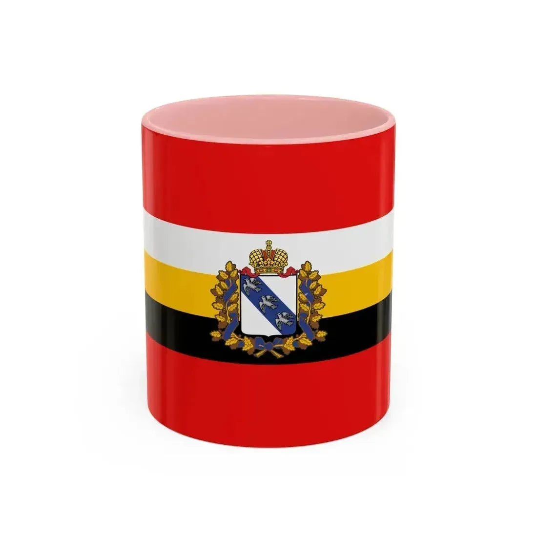 Flag of Kursk Oblast Russia - Accent Coffee Mug 11oz Pink - Go Mug Yourself