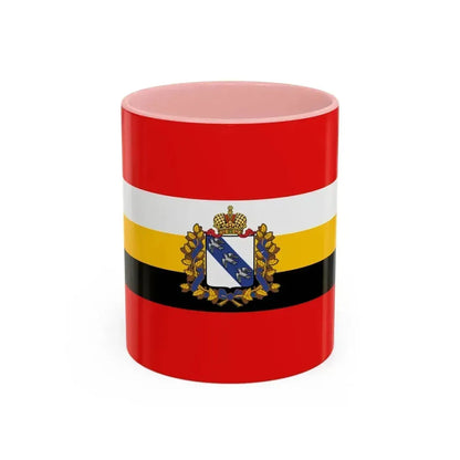 Flag of Kursk Oblast Russia - Accent Coffee Mug 11oz Pink - Go Mug Yourself