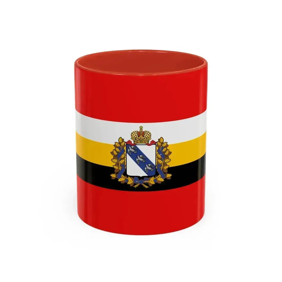 Flag of Kursk Oblast Russia - Accent Coffee Mug 11oz Red - Go Mug Yourself