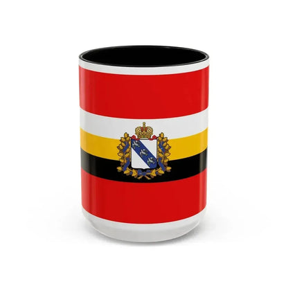 Flag of Kursk Oblast Russia - Accent Coffee Mug 15oz Black - Go Mug Yourself