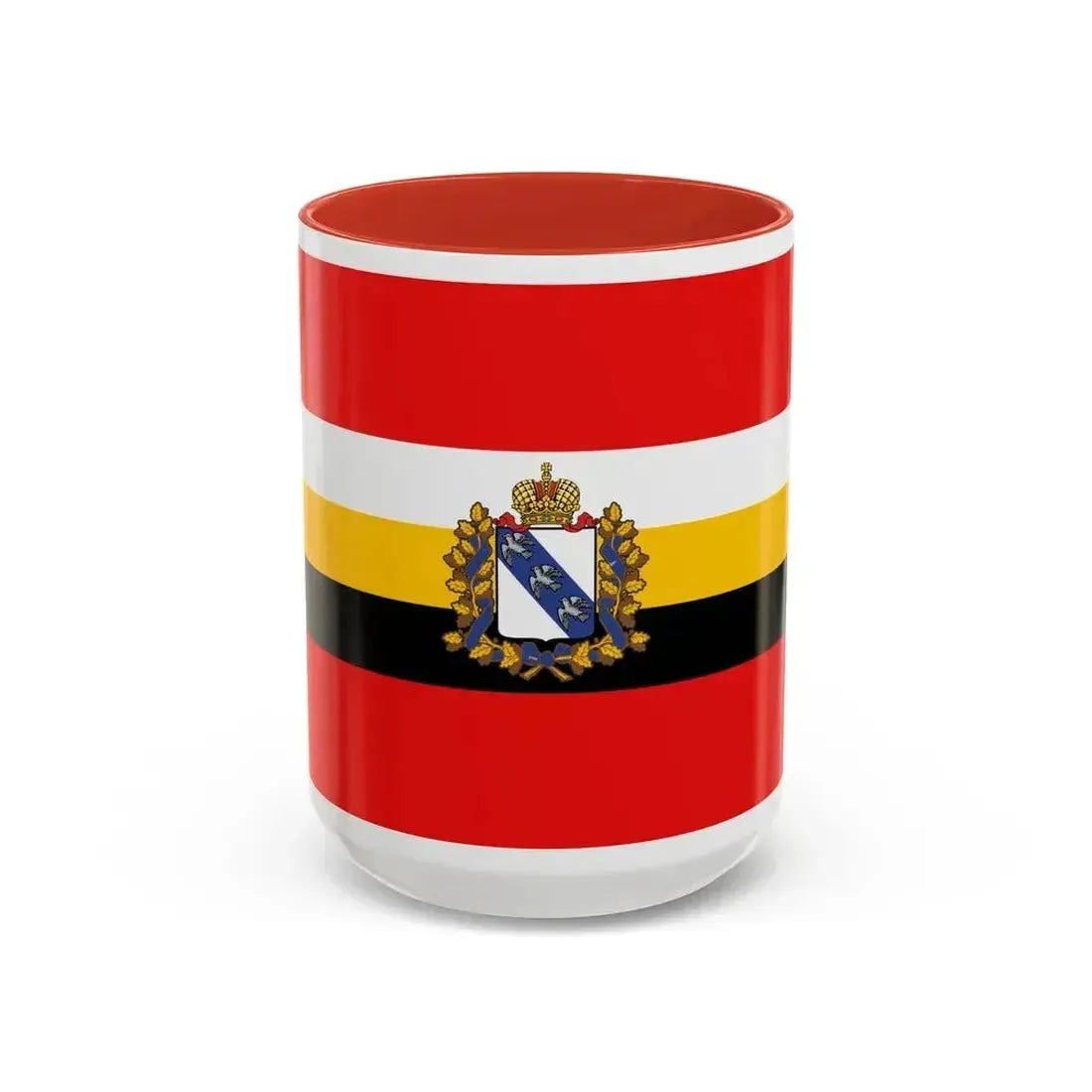 Flag of Kursk Oblast Russia - Accent Coffee Mug 15oz Red - Go Mug Yourself