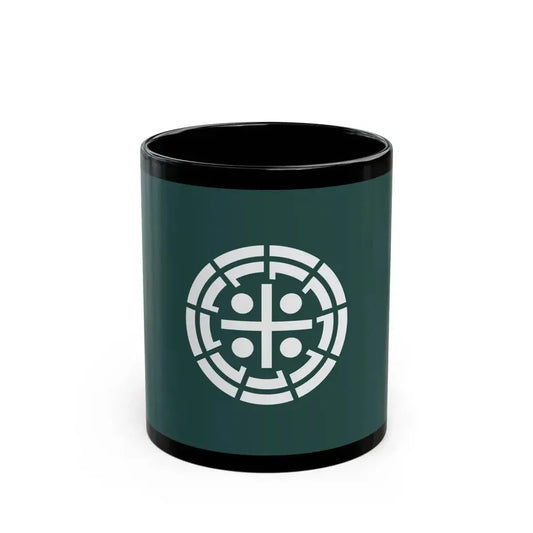 Flag of Kurume Fukuoka Japan - Black Coffee Mug 11oz - Go Mug Yourself