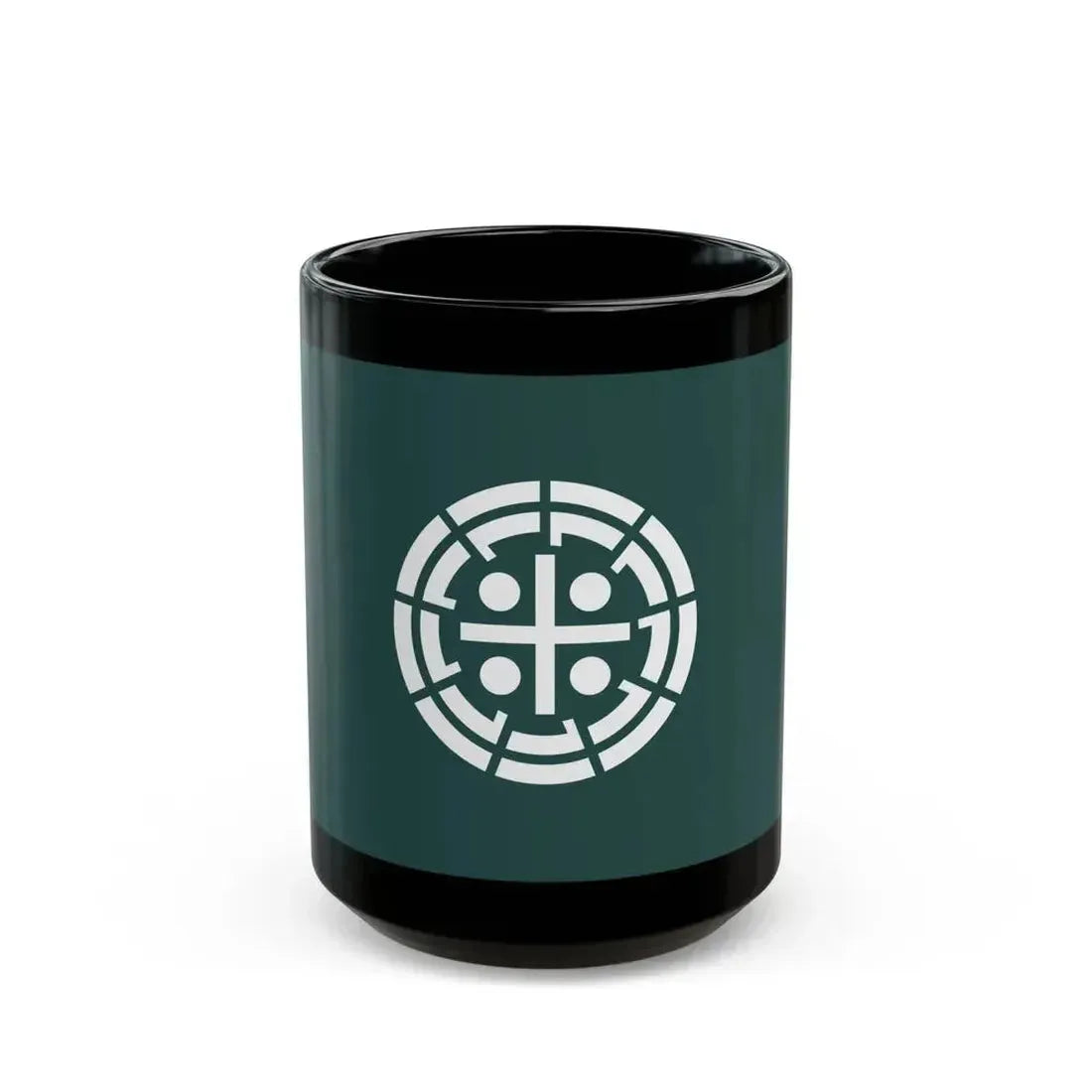 Flag of Kurume Fukuoka Japan - Black Coffee Mug 15oz - Go Mug Yourself