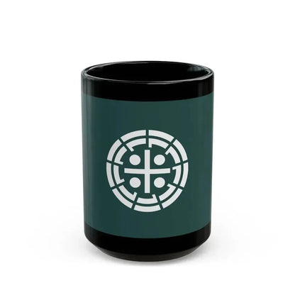 Flag of Kurume Fukuoka Japan - Black Coffee Mug 15oz - Go Mug Yourself