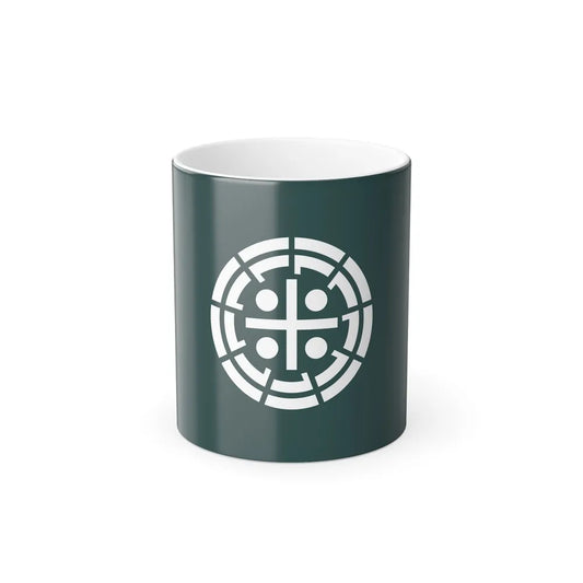 Flag of Kurume Fukuoka Japan - Color Changing Coffee Mug-11oz-Go Mug Yourself