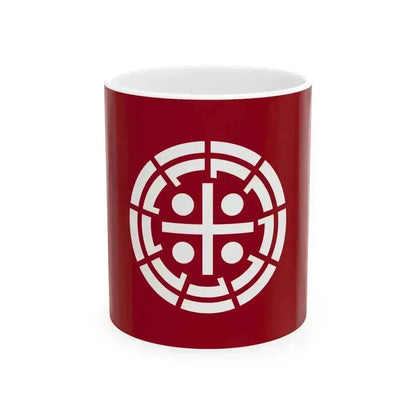 Flag of Kurume Fukuoka (Japan) White Coffee Mug 11oz - Go Mug Yourself
