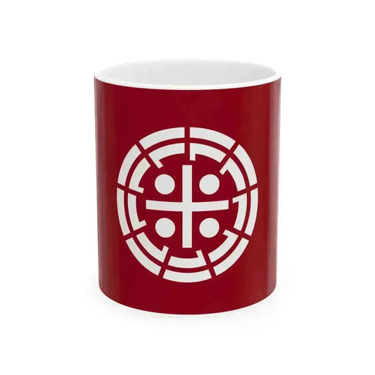 Flag of Kurume Fukuoka (Japan) White Coffee Mug 11oz - Go Mug Yourself