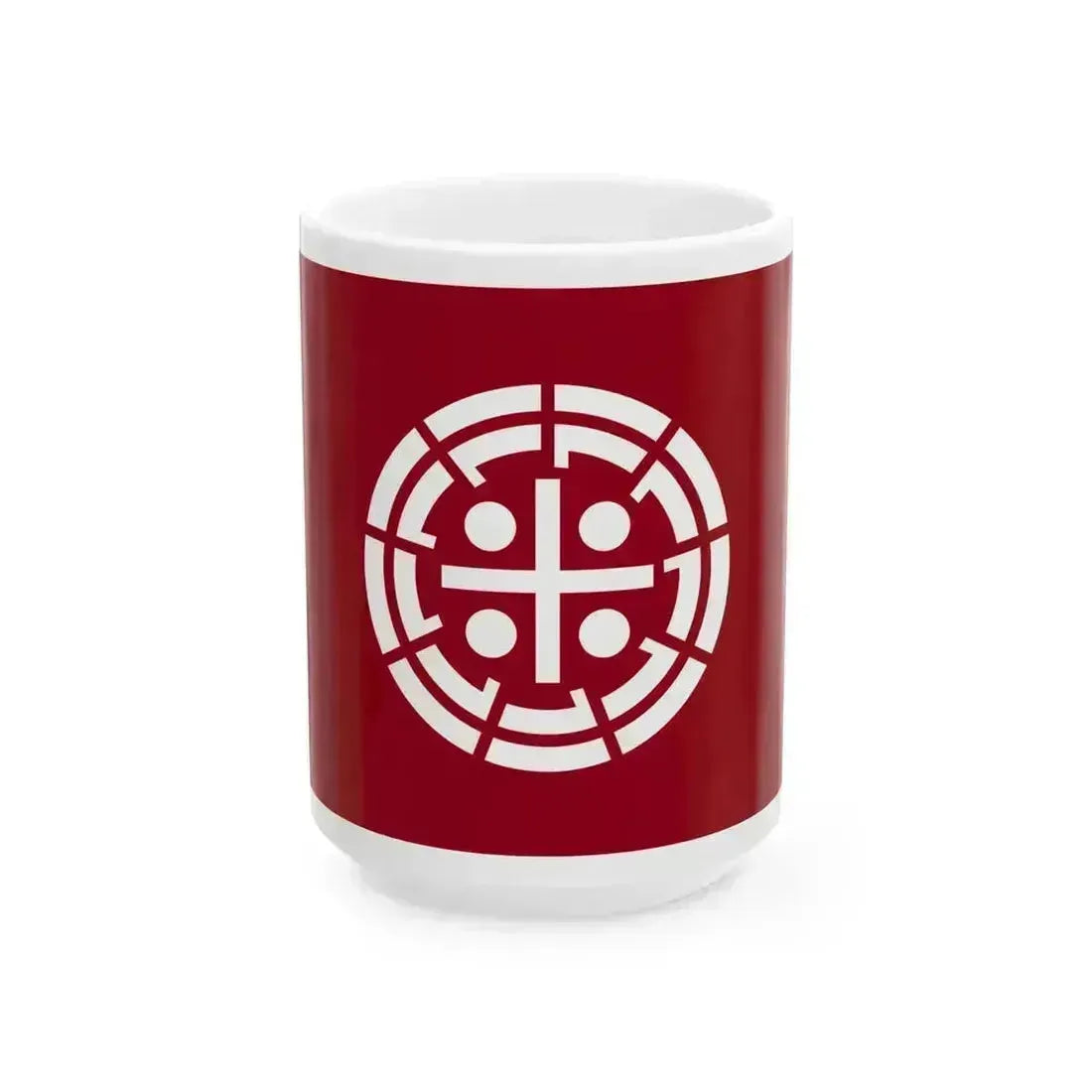 Flag of Kurume Fukuoka (Japan) White Coffee Mug 15oz - Go Mug Yourself