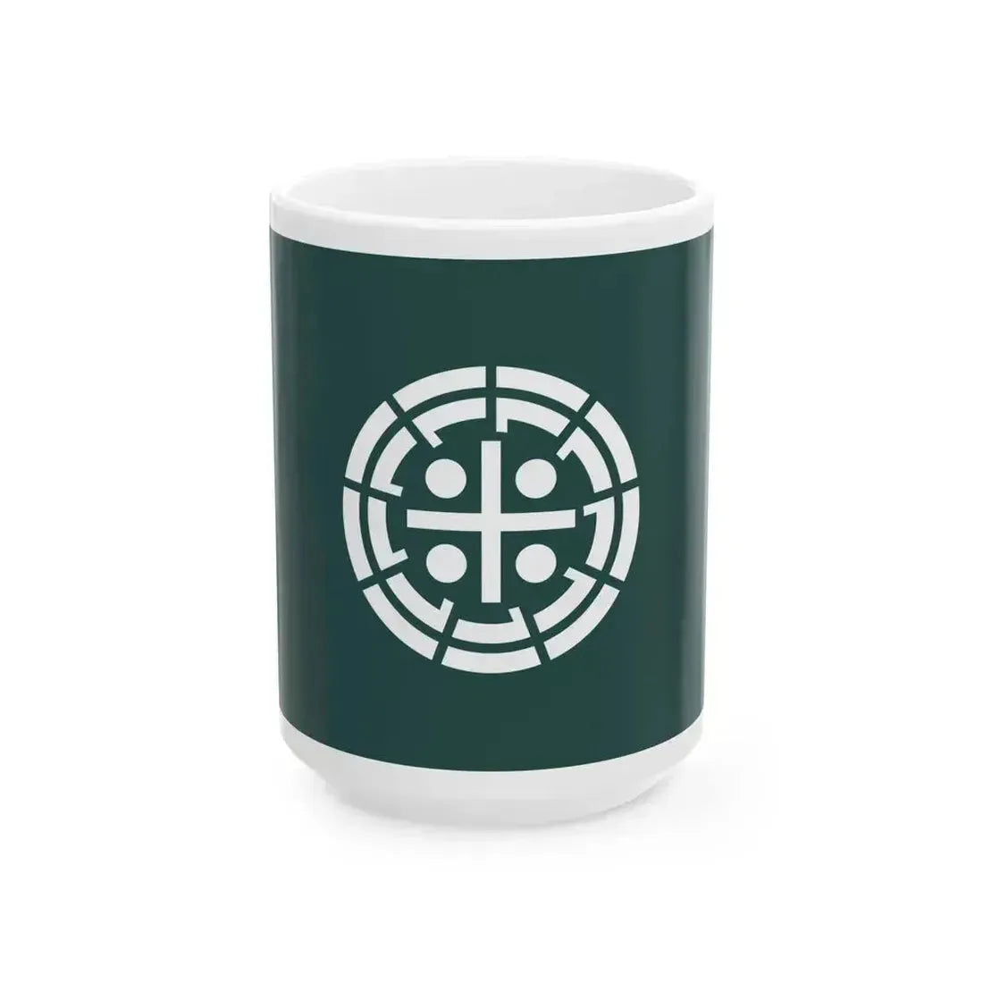 Flag of Kurume Fukuoka Japan - White Coffee Mug 15oz - Go Mug Yourself