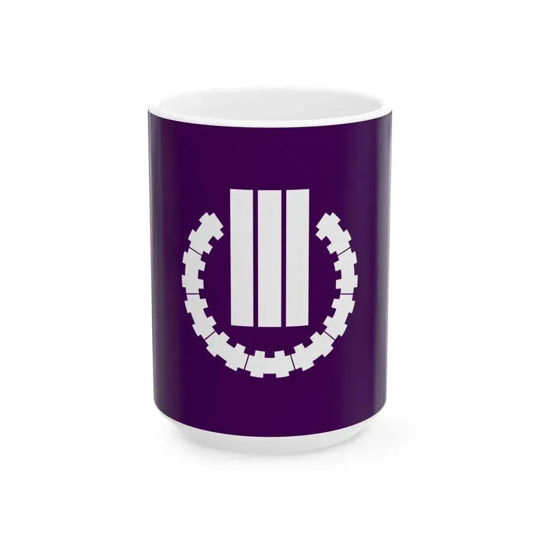 Flag of Kusatsu Gunma (Japan) White Coffee Mug 15oz - Go Mug Yourself