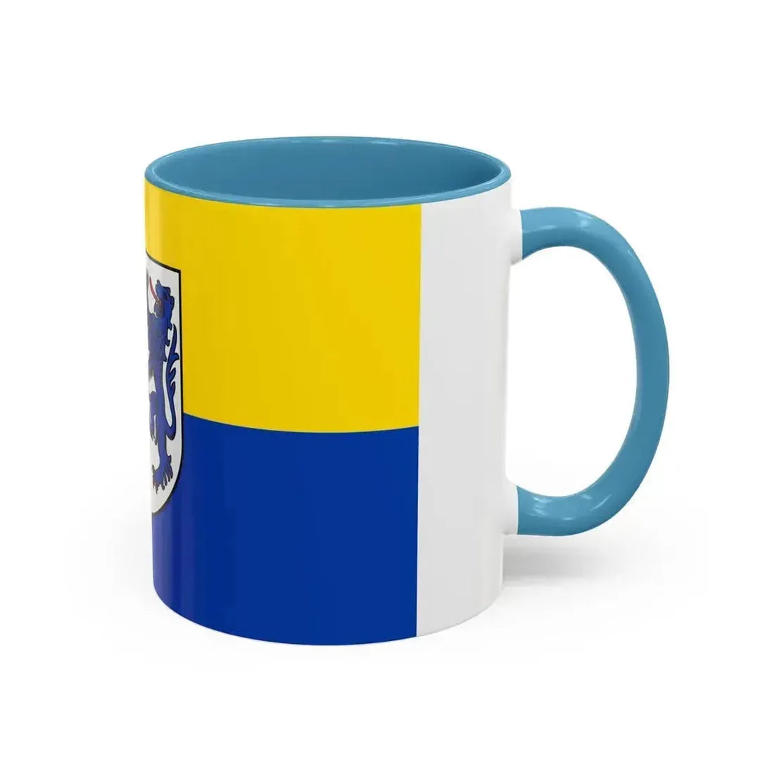 Flag of Kusel Germany - Accent Coffee Mug - Go Mug Yourself