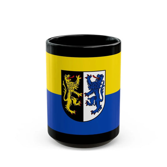 Flag of Kusel Germany - Black Coffee Mug-15oz-Go Mug Yourself