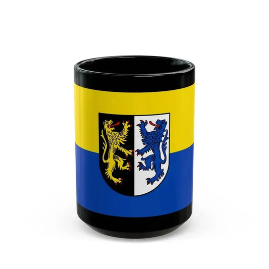 Flag of Kusel Germany - Black Coffee Mug 15oz - Go Mug Yourself