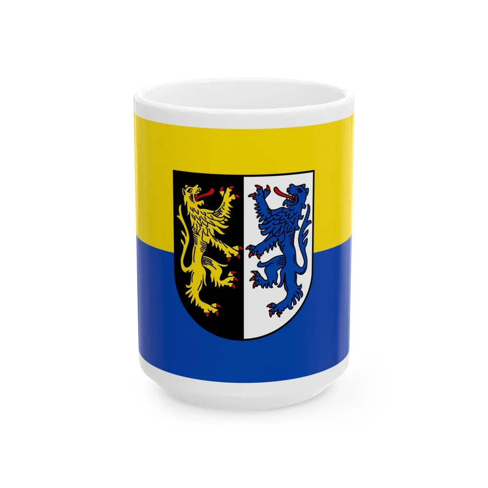 Flag of Kusel Germany - White Coffee Mug-15oz-Go Mug Yourself