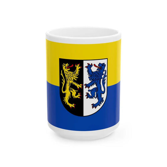 Flag of Kusel Germany - White Coffee Mug-15oz-Go Mug Yourself