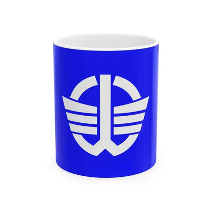 Flag of Kushibiki Yamagata 1982-2005 (Japan) White Coffee Mug 11oz - Go Mug Yourself