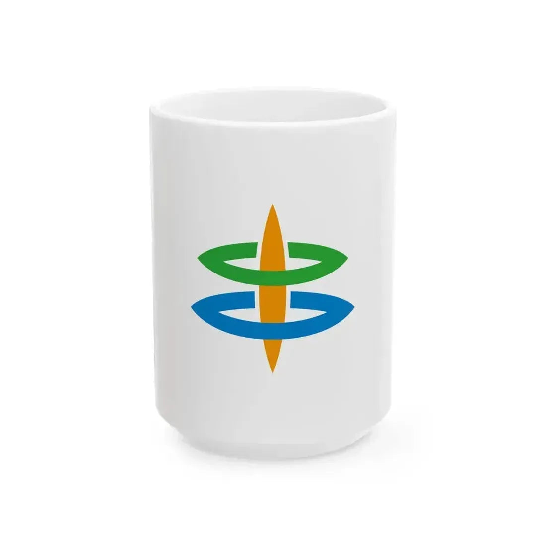 Flag of Kushimoto Wakayama (Japan) White Coffee Mug 15oz - Go Mug Yourself