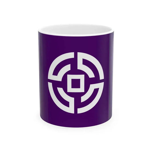 Flag of Kushiro Town Hokkaido (Japan) White Coffee Mug 11oz - Go Mug Yourself