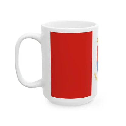 Flag of Kustanszeg (Hungary) White Coffee Mug - Go Mug Yourself