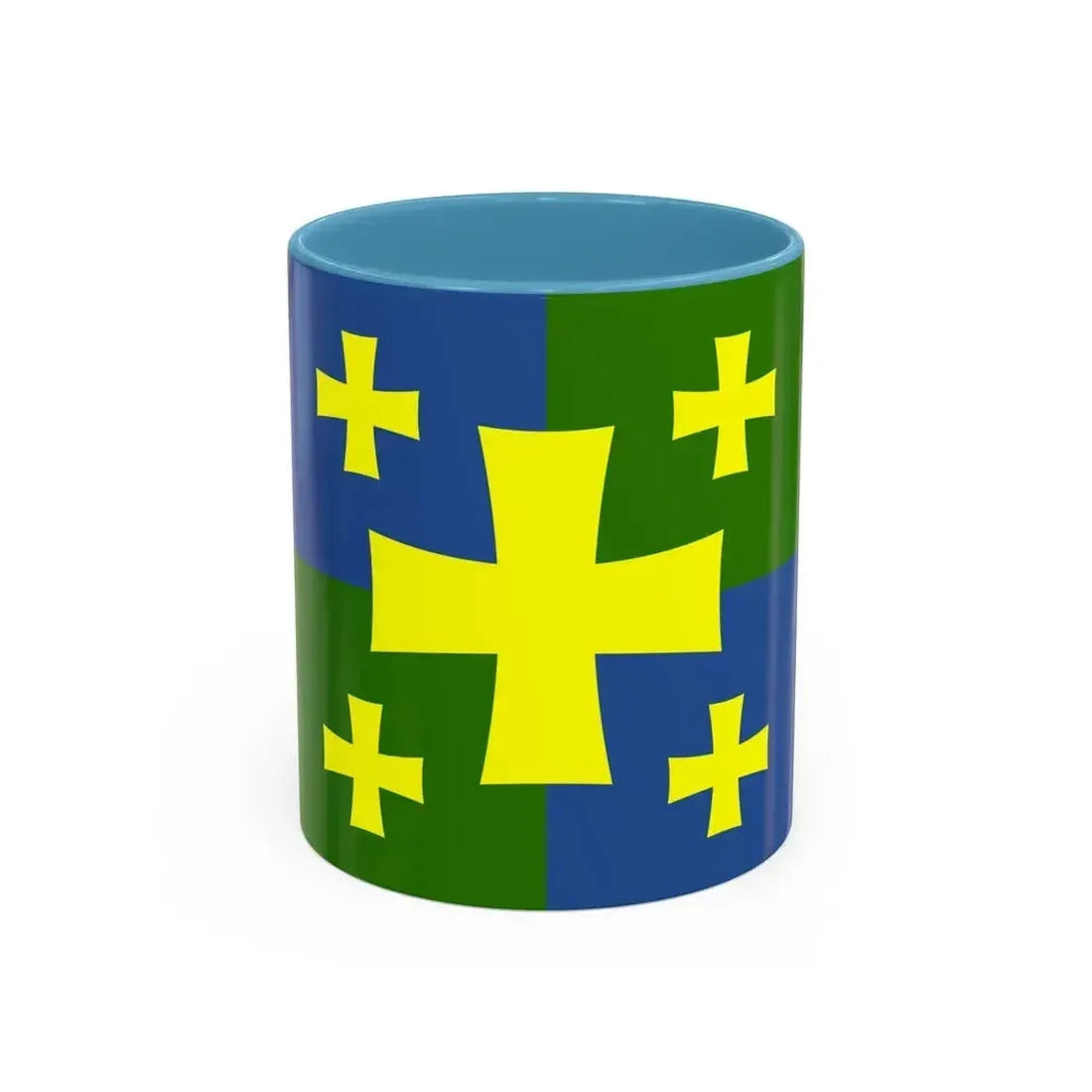 Flag of Kutaisi Georgia - Accent Coffee Mug 11oz Light Blue - Go Mug Yourself