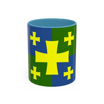 Flag of Kutaisi Georgia - Accent Coffee Mug 11oz Light Blue - Go Mug Yourself