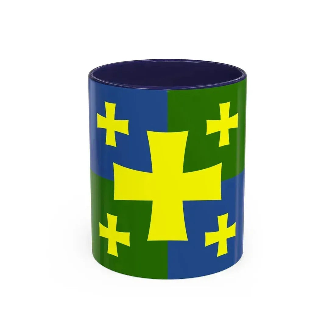 Flag of Kutaisi Georgia - Accent Coffee Mug 11oz Navy - Go Mug Yourself