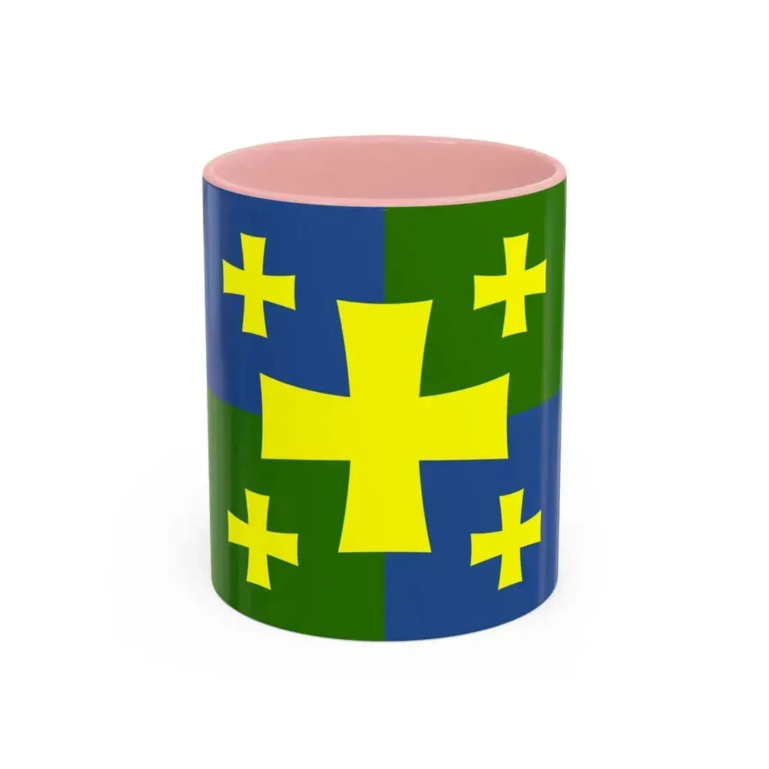 Flag of Kutaisi Georgia - Accent Coffee Mug 11oz Pink - Go Mug Yourself