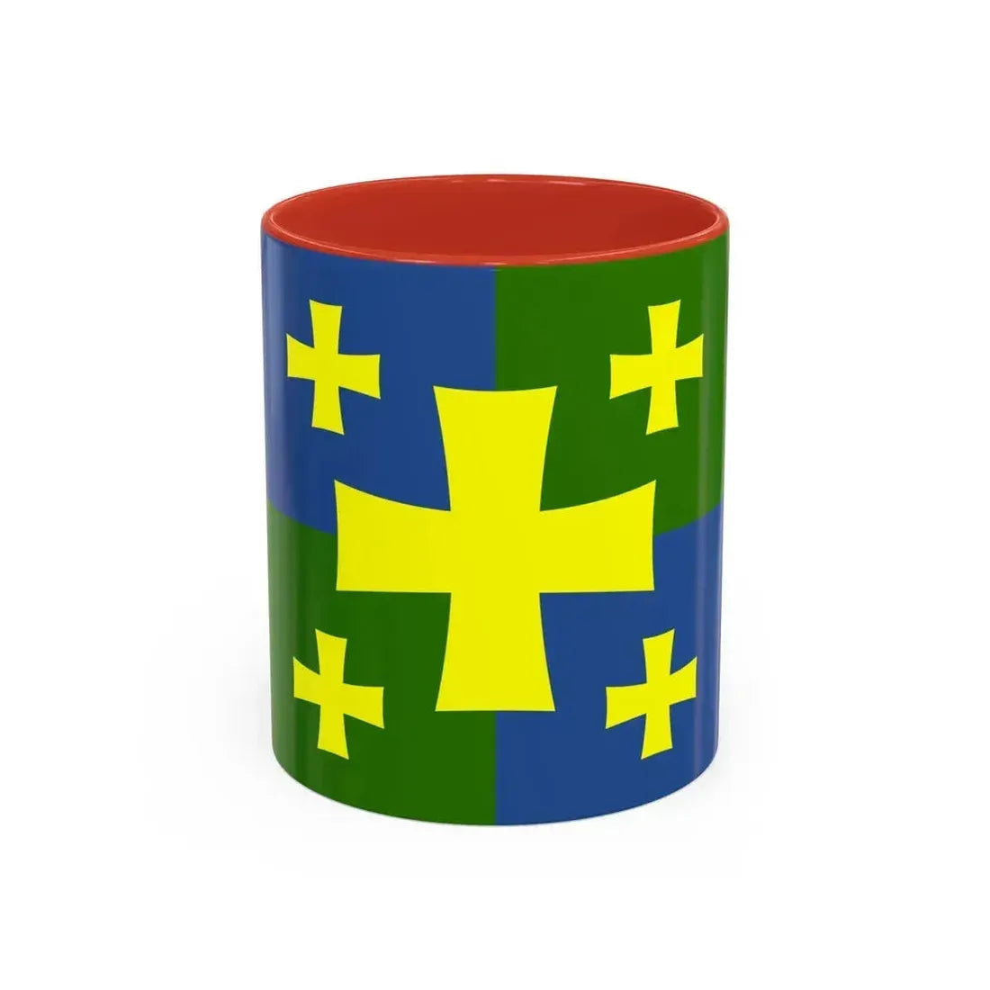 Flag of Kutaisi Georgia - Accent Coffee Mug 11oz Red - Go Mug Yourself