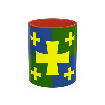 Flag of Kutaisi Georgia - Accent Coffee Mug 11oz Red - Go Mug Yourself