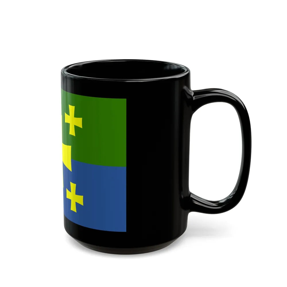 Flag of Kutaisi Georgia - Black Coffee Mug-Go Mug Yourself