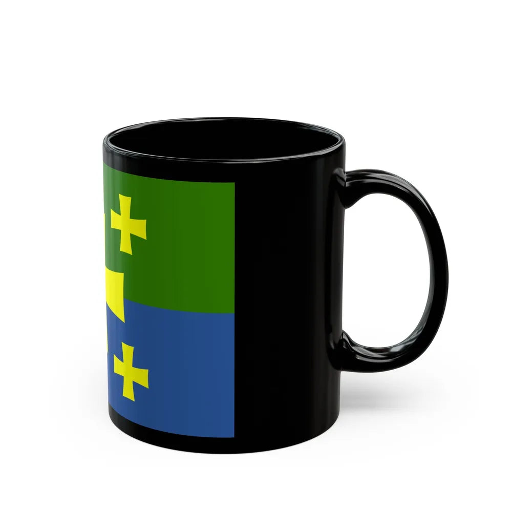 Flag of Kutaisi Georgia - Black Coffee Mug-Go Mug Yourself