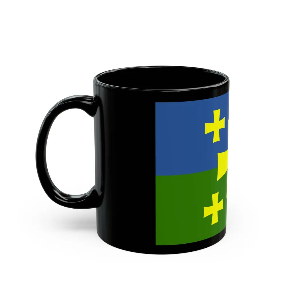 Flag of Kutaisi Georgia - Black Coffee Mug-Go Mug Yourself