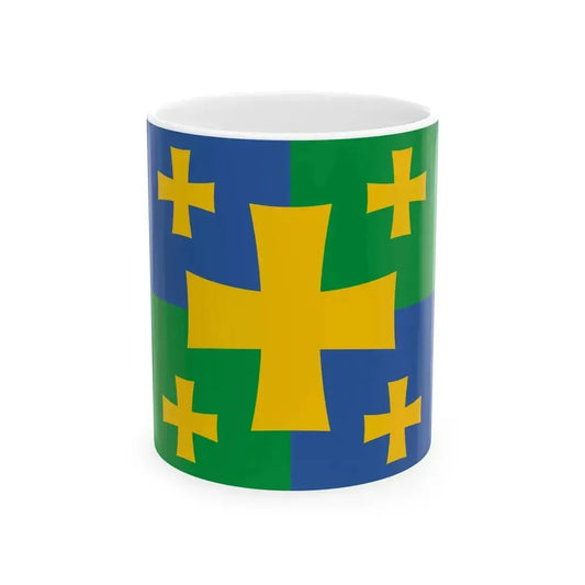 Flag of Kutaisi Georgia (Georgia) White Coffee Mug 11oz - Go Mug Yourself