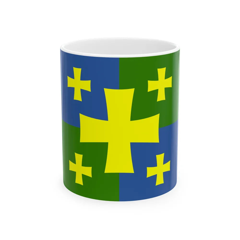 Flag of Kutaisi Georgia - White Coffee Mug-11oz-Go Mug Yourself