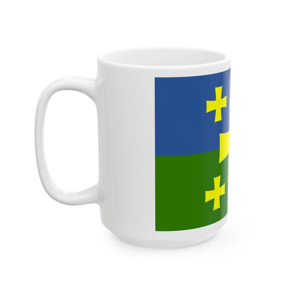 Flag of Kutaisi Georgia - White Coffee Mug-Go Mug Yourself