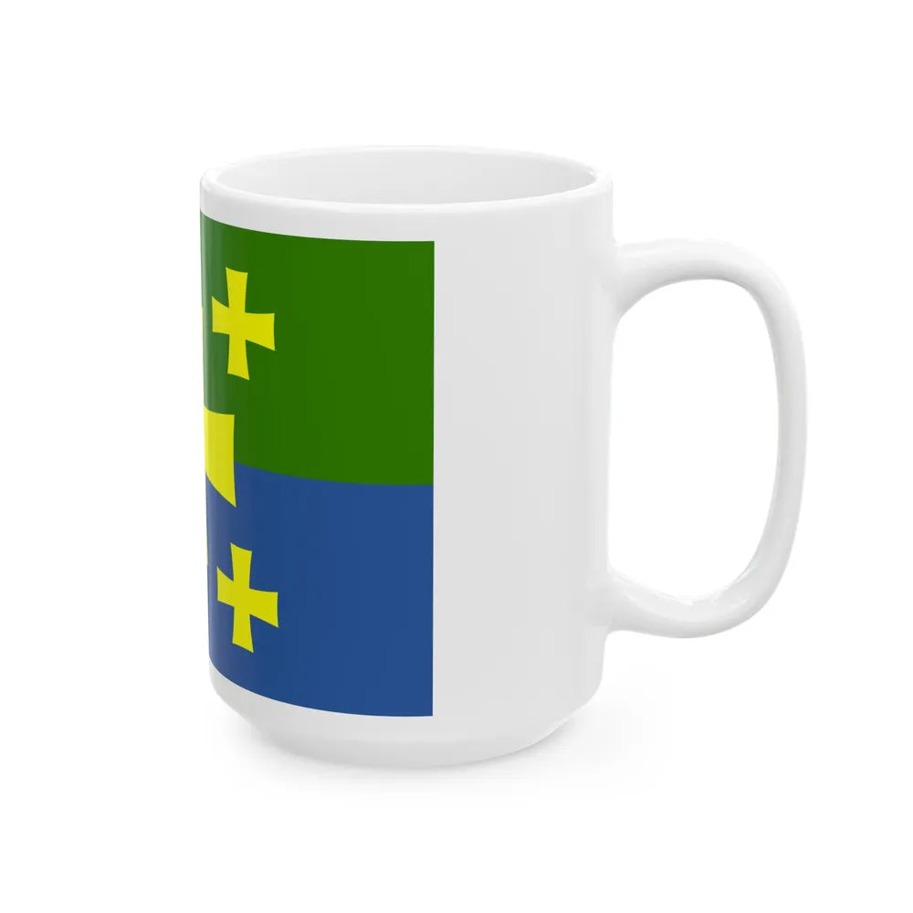 Flag of Kutaisi Georgia - White Coffee Mug-Go Mug Yourself