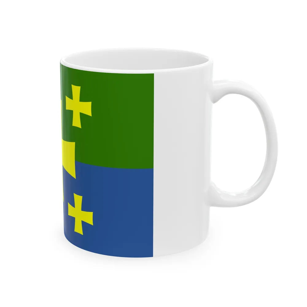 Flag of Kutaisi Georgia - White Coffee Mug-Go Mug Yourself