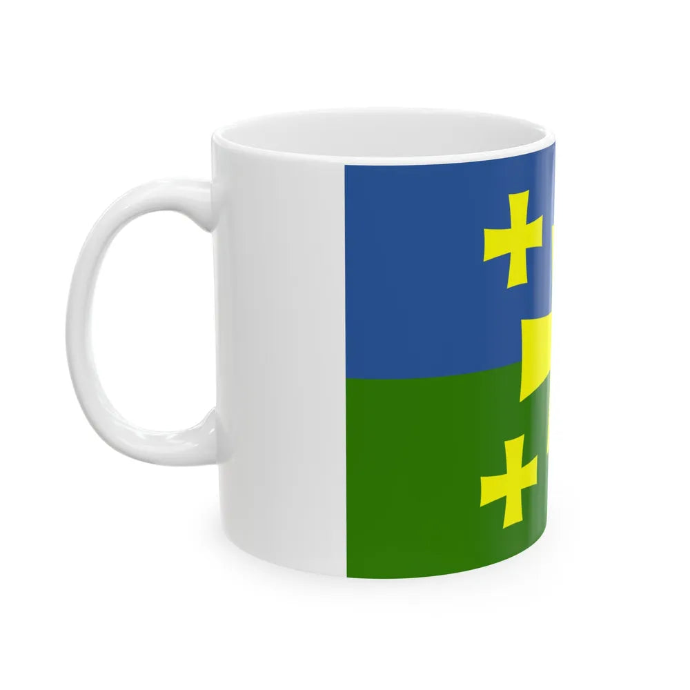 Flag of Kutaisi Georgia - White Coffee Mug-Go Mug Yourself