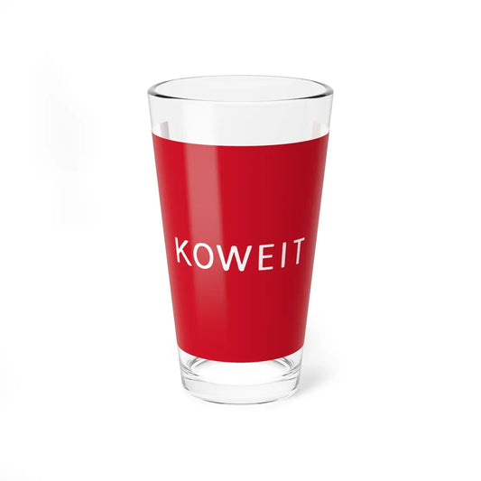 Flag of Kuwait 1906 proposal (Kuwait) Pint Glass 16oz 16oz - Go Mug Yourself