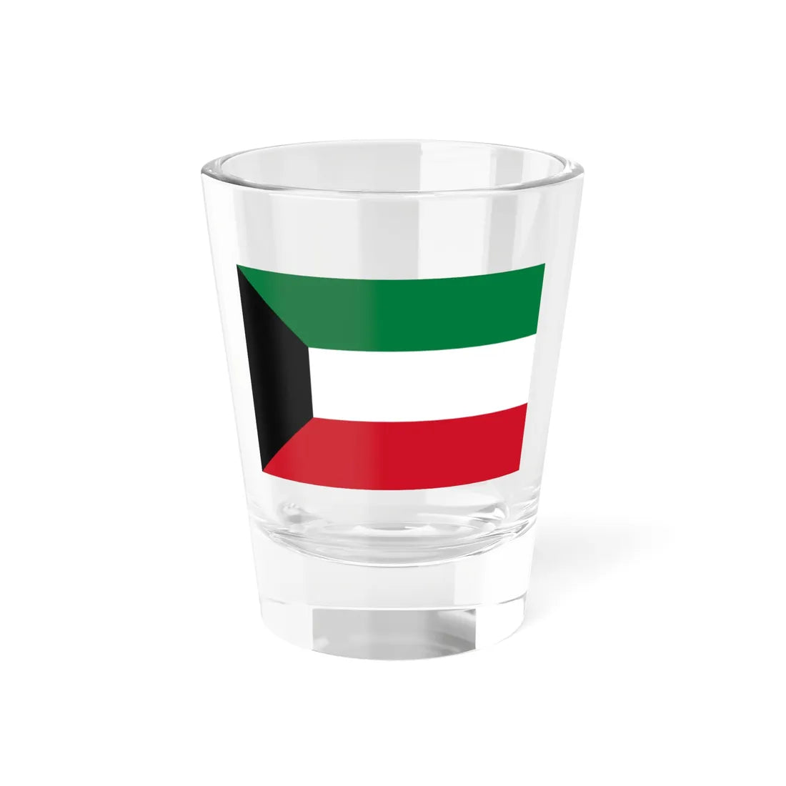 Flag of Kuwait 3-2 (Kuwait) Shot Glass 1.5oz 1.5oz - Go Mug Yourself