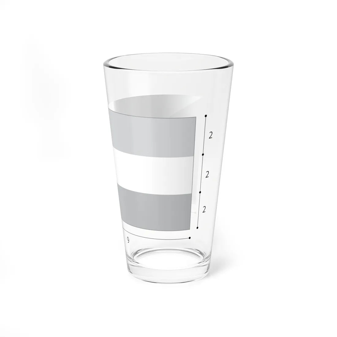 Flag of Kuwait construction (Kuwait) Pint Glass 16oz - Go Mug Yourself